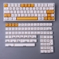 Honey Milk 104+36 XDA profile Keycap Set Cherry MX PBT Dye-subbed for Mechanical Gaming Keyboard English / Japanese